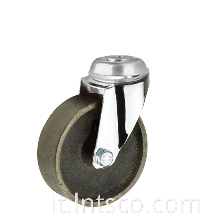 Industry Bolt Hole Cast Iron Swivel Casters